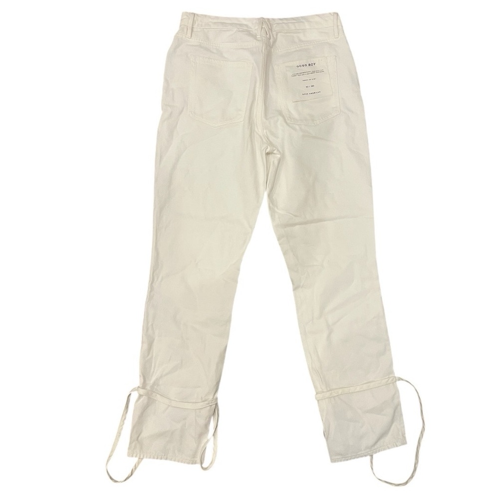 Good American White Good Boy Ankle Wrap Jeans Size 10 NWT - Picture 3 of 9